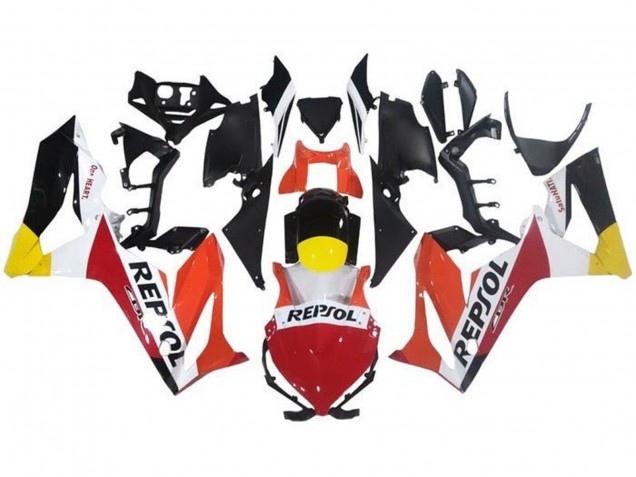 2019-2020 Honda CBR650R Motorcycle Fairings - Orange White Red Yellow Glossy Black Repsol Canada