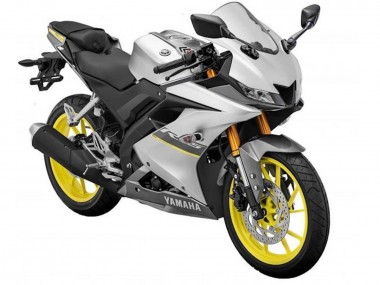 Purchase 2018-2024 Yamaha YZF R15 Motorcycle Fairings - Matte Silver Yellow Canada