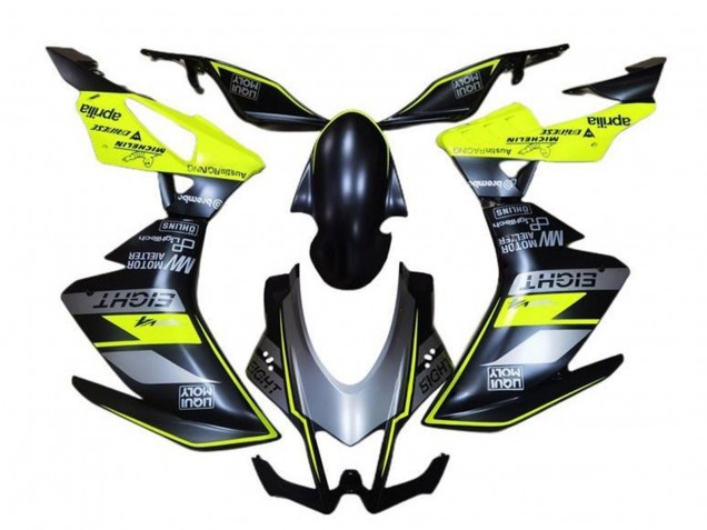 2009-2015 Aprilia RSV4 1000 Motorcycle Fairings - Matte Black Grey Green Canada