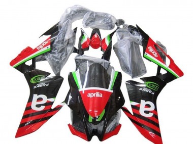 Purchase 2009-2015 Aprilia RSV4 1000 Motorcycle Fairings - Red Green Black Stripe Canada