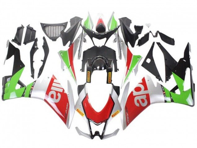 2009-2015 Aprilia RSV4 1000 Motorcycle Fairings - Silver Red Green Canada