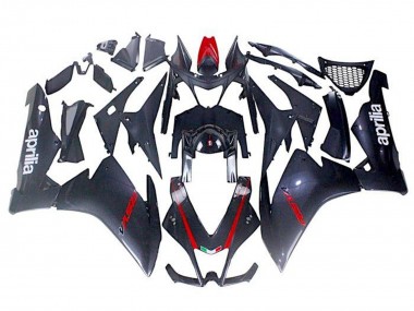Purchase 2009-2015 Aprilia RSV4 1000 Motorcycle Fairings - Black Faux Carbon Fiber Red Canada