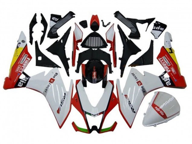2009-2015 Aprilia RSV4 1000 Motorcycle Fairings - White Red Black Yellow Canada