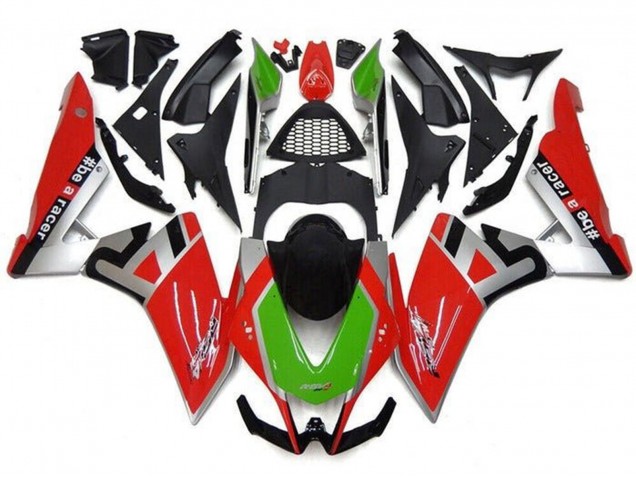2009-2015 Aprilia RSV4 1000 Motorcycle Fairings - Red Silver Green Black Canada