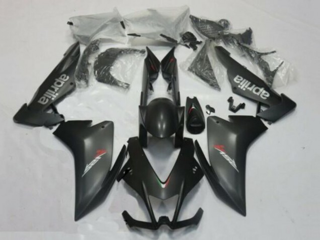 2009-2015 Aprilia RSV4 1000 Motorcycle Fairings - Matte Black Silver Red Decal Canada