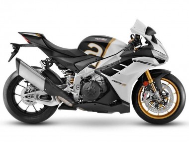 Purchase 2021-2024 Aprilia RSV4 1100 Motorcycle Fairings - Matte White Black Gold Canada
