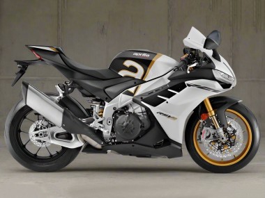 Purchase 2021-2024 Aprilia RSV4 1100 Motorcycle Fairings - White Black Gold Canada