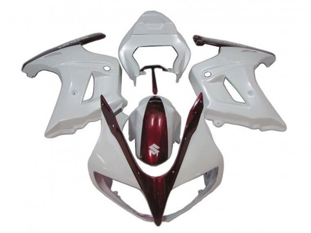2003-2013 Suzuki SV650 Motorcycle Fairings - White Candy Red Canada