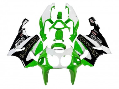 Purchase 1996-2003 Kawasaki ZX7R Motorcycle Fairings - White Green Black Gold Silkolene Dunlop Canada