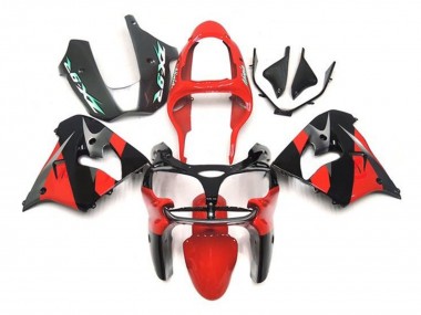 Purchase 2002-2003 Kawasaki ZX9R Motorcycle Fairings - Red Black Silver Canada