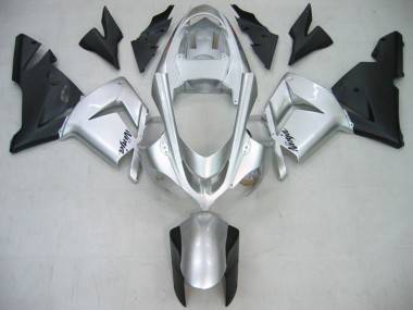 Purchase 2004-2005 Kawasaki ZX10R Motorcycle Fairings - Glossy Silver Matte Black Canada