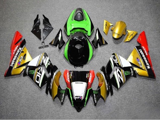 2004-2005 Kawasaki ZX10R Motorcycle Fairings - Gold Black Green White Red Canada