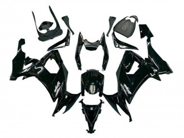 Purchase 2008-2010 Kawasaki ZX10R Motorcycle Fairings - Glossy Black White Decal Canada