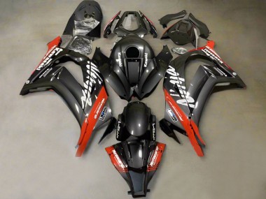Purchase 2011-2015 Kawasaki ZX10R Motorcycle Fairings - Faux Carbon Fiber Red White Canada