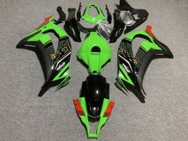 Purchase 2011-2015 Kawasaki ZX10R Motorcycle Fairings - Green Black Red Honeycomb Canada
