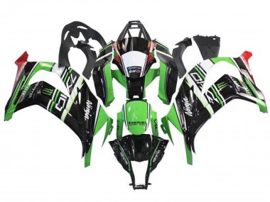 Purchase 2011-2015 Kawasaki ZX10R Motorcycle Fairings - Green Black White Red Stripe Monster Canada