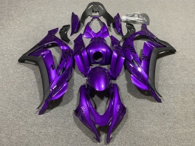 Purchase 2011-2015 Kawasaki ZX10R Motorcycle Fairings - Purple Matte Black Canada