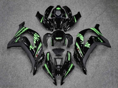 Purchase 2016-2020 Kawasaki ZX10R Motorcycle Fairings - Glossy Black Green Canada