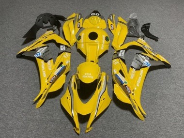 Purchase 2016-2020 Kawasaki ZX10R Motorcycle Fairings - Yellow Blue White Trick Star Eva Racing Canada