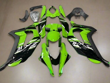 Purchase 2016-2020 Kawasaki ZX10R Motorcycle Fairings - Green Glossy Black Canada