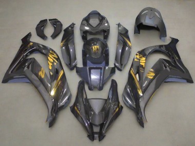 Purchase 2016-2020 Kawasaki ZX10R Motorcycle Fairings - Faux Carbon Fiber Gold Canada