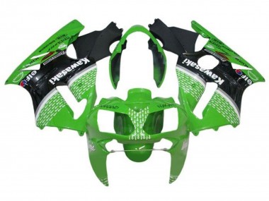 Purchase 2000-2001 Kawasaki ZX12R Motorcycle Fairings - Green Black White Elf Canada
