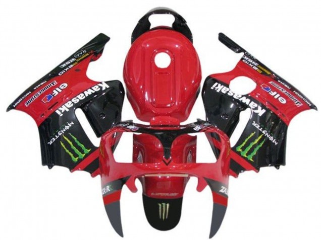 2000-2001 Kawasaki ZX12R Motorcycle Fairings - Red Black Green Monster Canada