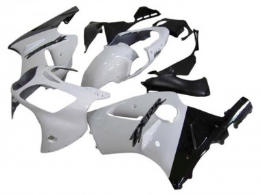 Purchase 2002-2006 Kawasaki ZX12R Motorcycle Fairings - White Glossy Black Canada