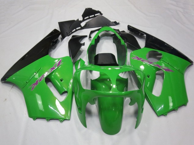 2002-2006 Kawasaki ZX12R Motorcycle Fairings - Green Black Purple Canada