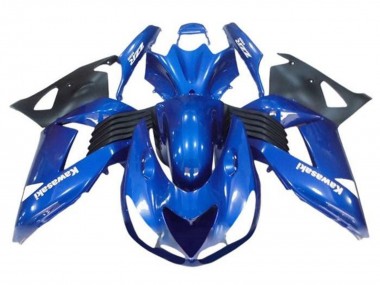 Purchase 2006-2011 Kawasaki ZX14R ZZR1400 Motorcycle Fairings - Blue Black White Decal Canada