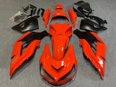 Purchase 2012-2024 Kawasaki ZX14R ZZR1400 Motorcycle Fairings - Red Matte Black Canada