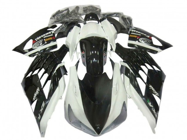 2012-2024 Kawasaki ZX14R ZZR1400 Motorcycle Fairings - White Black Canada