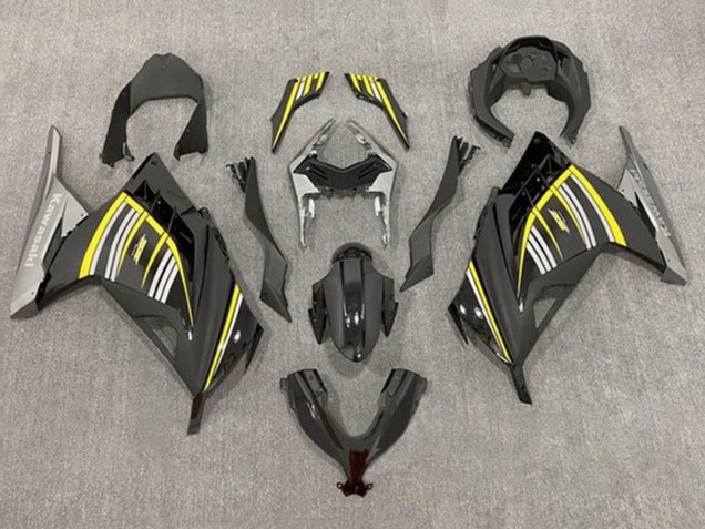 2013-2017 Kawasaki EX300 Motorcycle Fairings - Yellow Silver Glossy Black Matte Black Canada