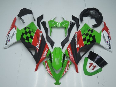 Purchase 2013-2024 Kawasaki EX300 Motorcycle Fairings - Green White Red Black Motocard Canada