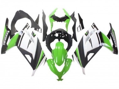 Purchase 2013-2024 Kawasaki EX300 Motorcycle Fairings - Green White Black Matte Black Canada
