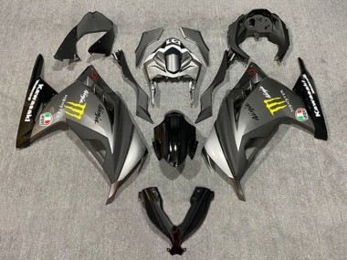 Purchase 2013-2024 Kawasaki EX300 Motorcycle Fairings - Matte Grey Black Yellow Monster Canada