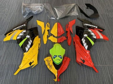 Purchase 2013-2017 Kawasaki EX300 Motorcycle Fairings - Yellow Red Green Shark Canada