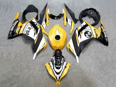 Purchase 2013-2017 Kawasaki EX300 Motorcycle Fairings - Yellow White Black Canada