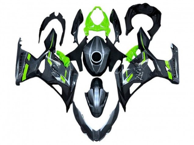2018-2024 Kawasaki Ninja 400 Motorcycle Fairings - Green Grey Canada