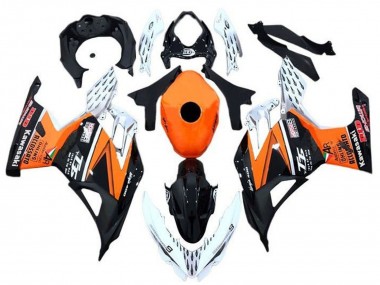 Purchase 2018-2024 Kawasaki Ninja 400 Motorcycle Fairings - Orange White Black Canada
