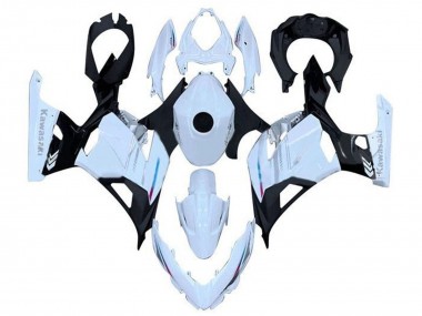 Purchase 2018-2024 Kawasaki Ninja 400 Motorcycle Fairing - White Black Canada