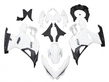 Purchase 2018-2024 Kawasaki Ninja 400 Motorcycle Fairings - White Black Canada