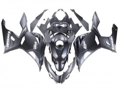 Purchase 2018-2024 Kawasaki Ninja 400 Motorcycle Fairings - Matte Black White Decals Canada