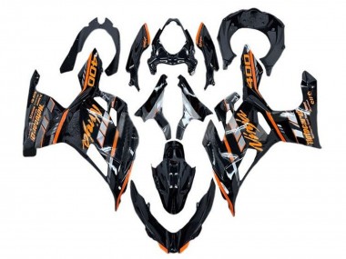 Purchase 2018-2024 Kawasaki Ninja 400 Motorcycle Fairings - Glossy Black Orange Grey Canada