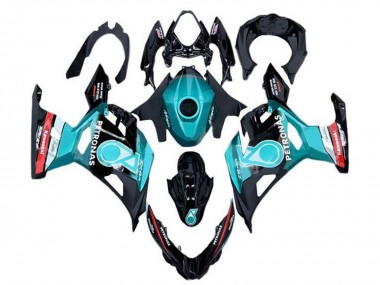Purchase 2018-2024 Kawasaki Ninja 400 Motorcycle Fairings - Light Blue Red Black Petronas Canada