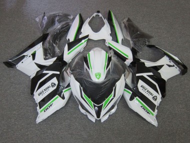 Purchase 2018-2024 Kawasaki Ninja 400 Motorcycle Fairings - White Green Black Trick Star Canada