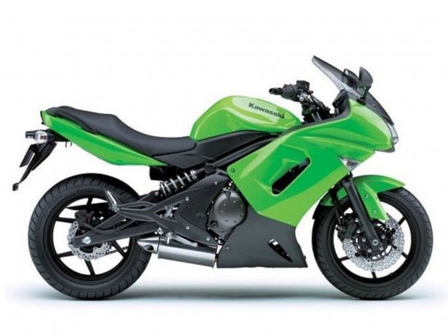 2006-2008 Kawasaki Ninja 650 EX650 Motorcycle Fairings - Green Matte Black Canada
