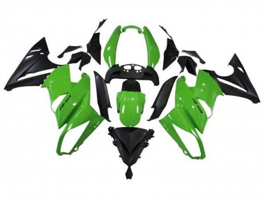Purchase 2009-2011 Kawasaki Ninja 650 EX650 Motorcycle Fairings - Green Matte Black Canada