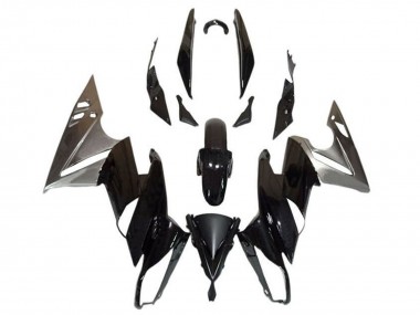 Purchase 2009-2011 Kawasaki Ninja 650 EX650 Motorcycle Fairings - Glossy Black Silver Canada