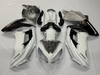 Purchase 2012-2016 Kawasaki Ninja 650 EX650 Motorcycle Fairings - Pearl White Matte Black Canada